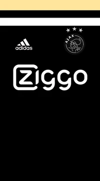 Ajax 2018 Away Kit featuring Adidas and Ziggo branding