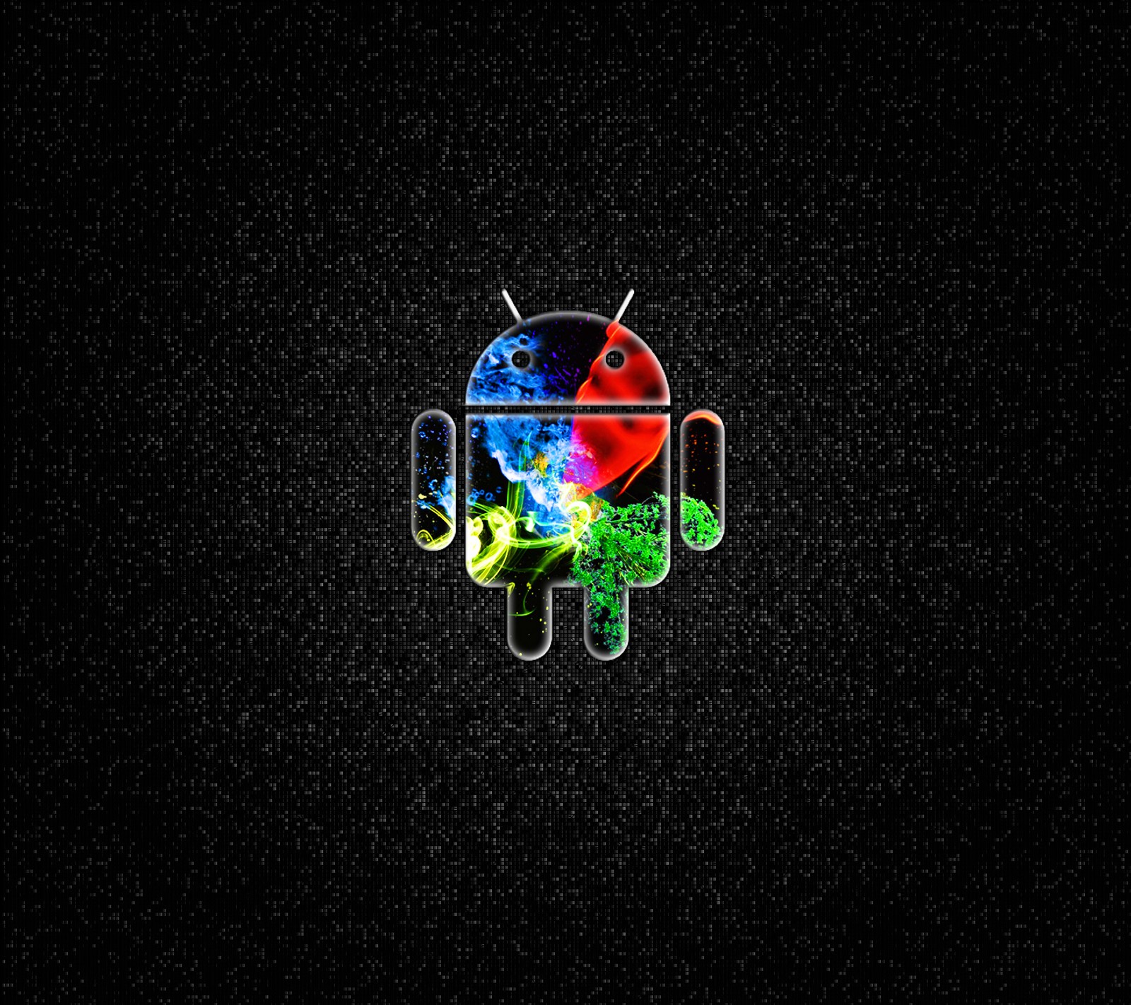 Скачать обои android, цвет, стекло, логотип