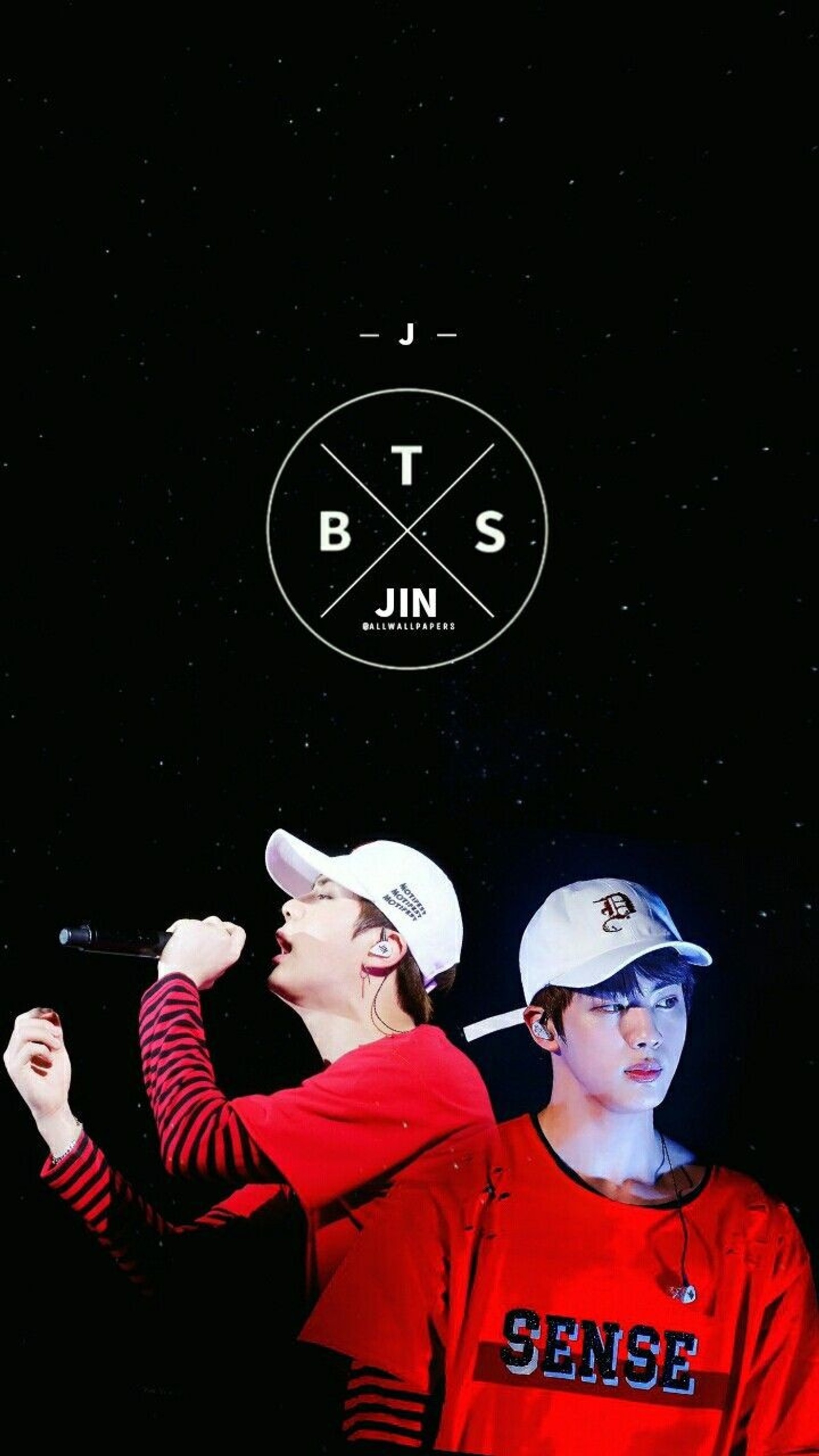 Image arabe de deux hommes en uniforme de baseball tenant des battes (bts, jin)