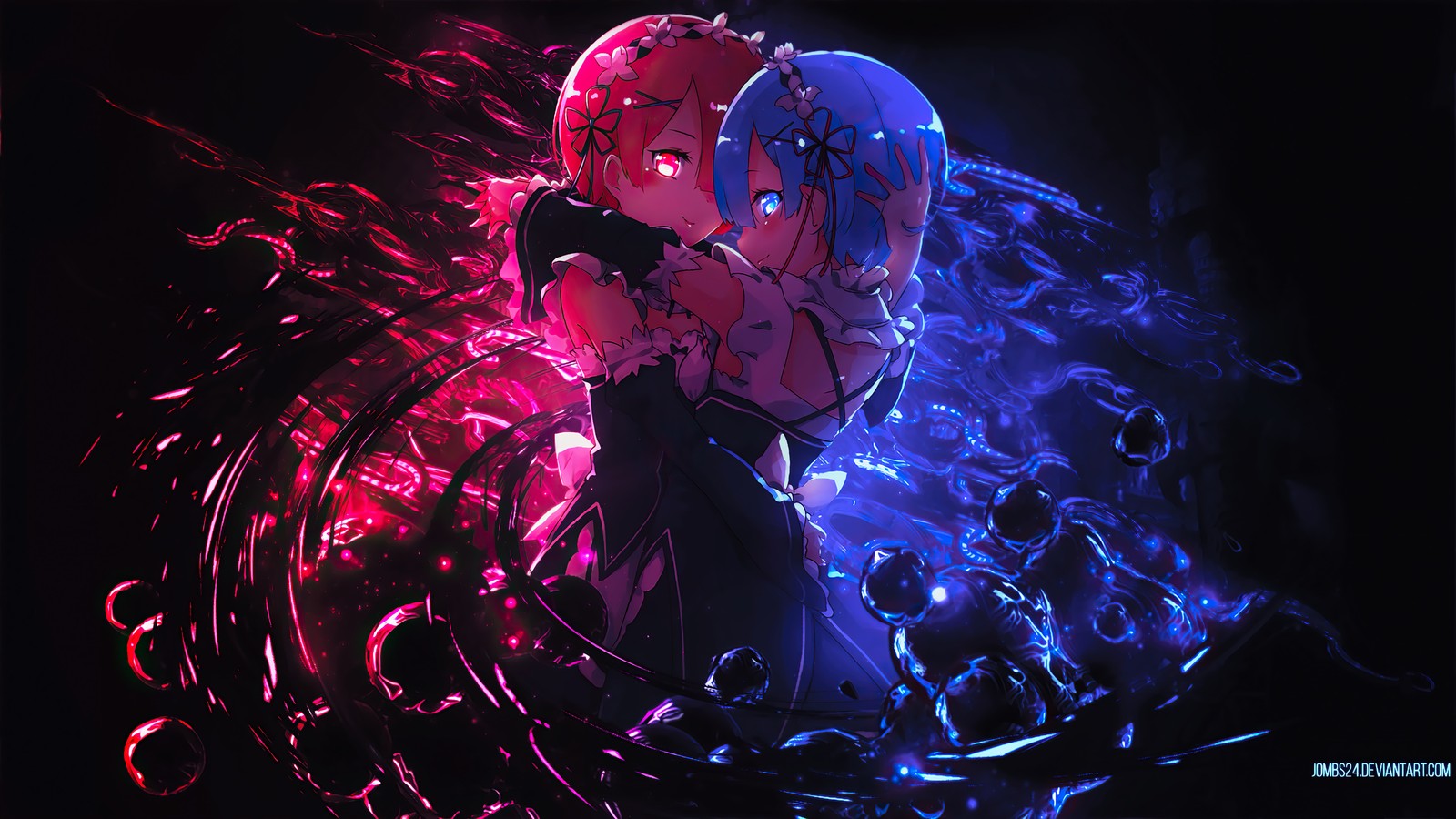 Lade widder, rem, re zero, anime, rezero leben in einer anderen welt Hintergrund herunter