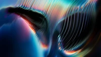 Colorful Abstract Waves in Fluid Motion