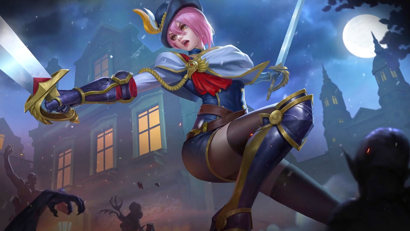 Lade fanny, mobile legends, videospiel Hintergrund herunter