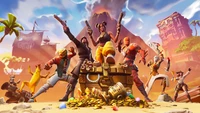 fortnite battle royale, videojuego, tesoro, lujo, corazón negro