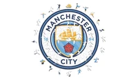 Blason de Manchester City FC sur fond blanc