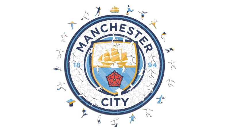 Логотип манчестер сити (манчестер сити, manchester city fc, герб, белый фон, команда нфл)