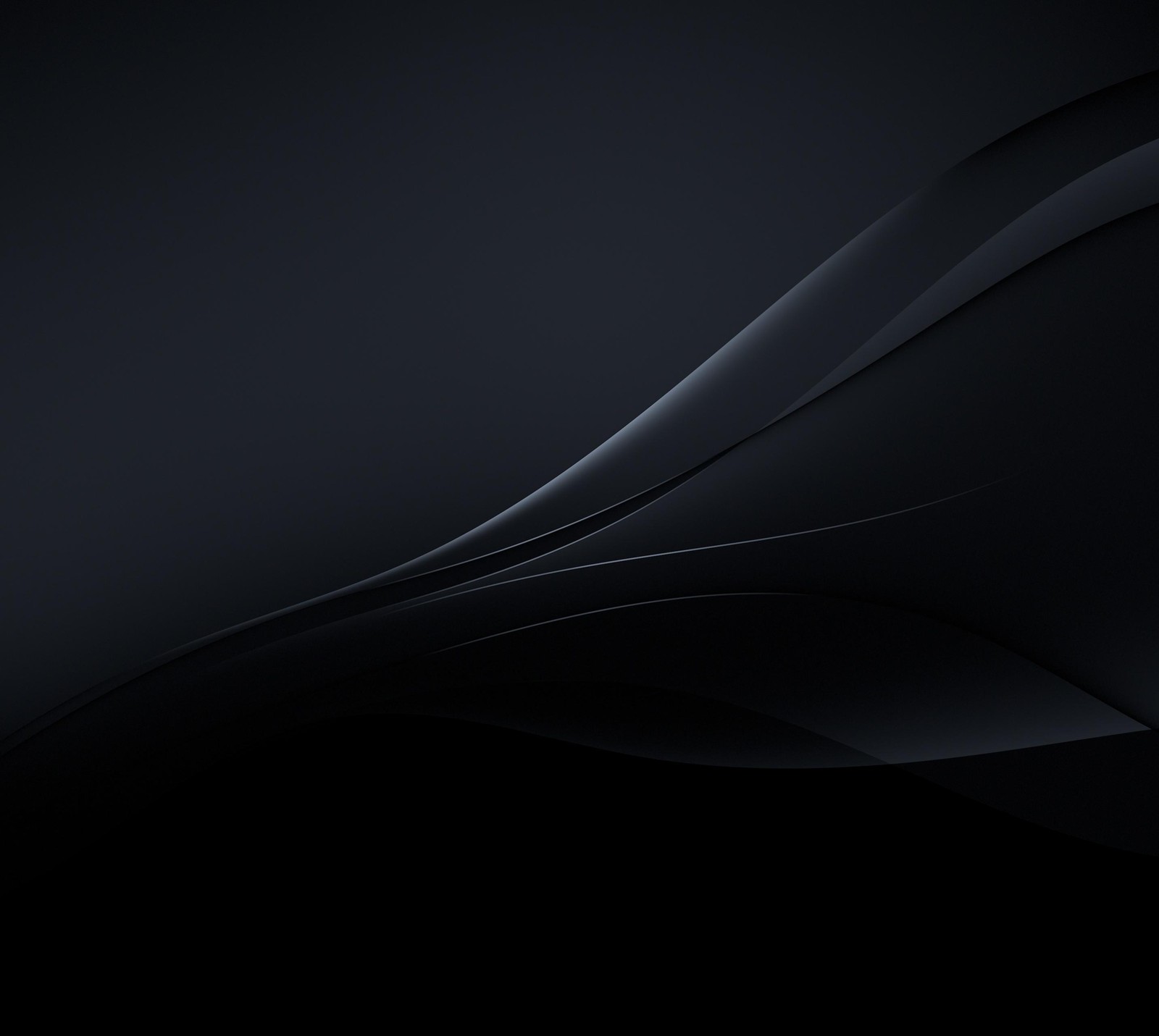 A close up of a black background with a curved design (abstract, android, black, sony, xperia)