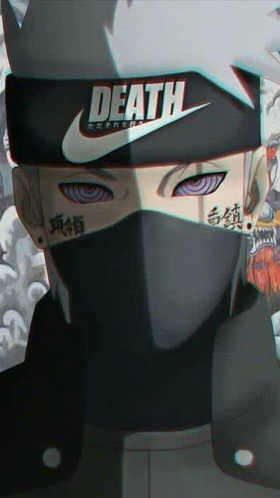 kakashi, nike, muerte, anime, manga