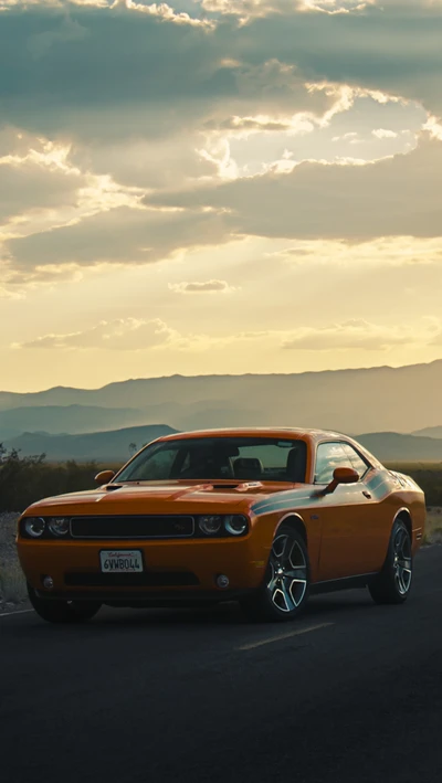 carro, dodge, músculo, estrada