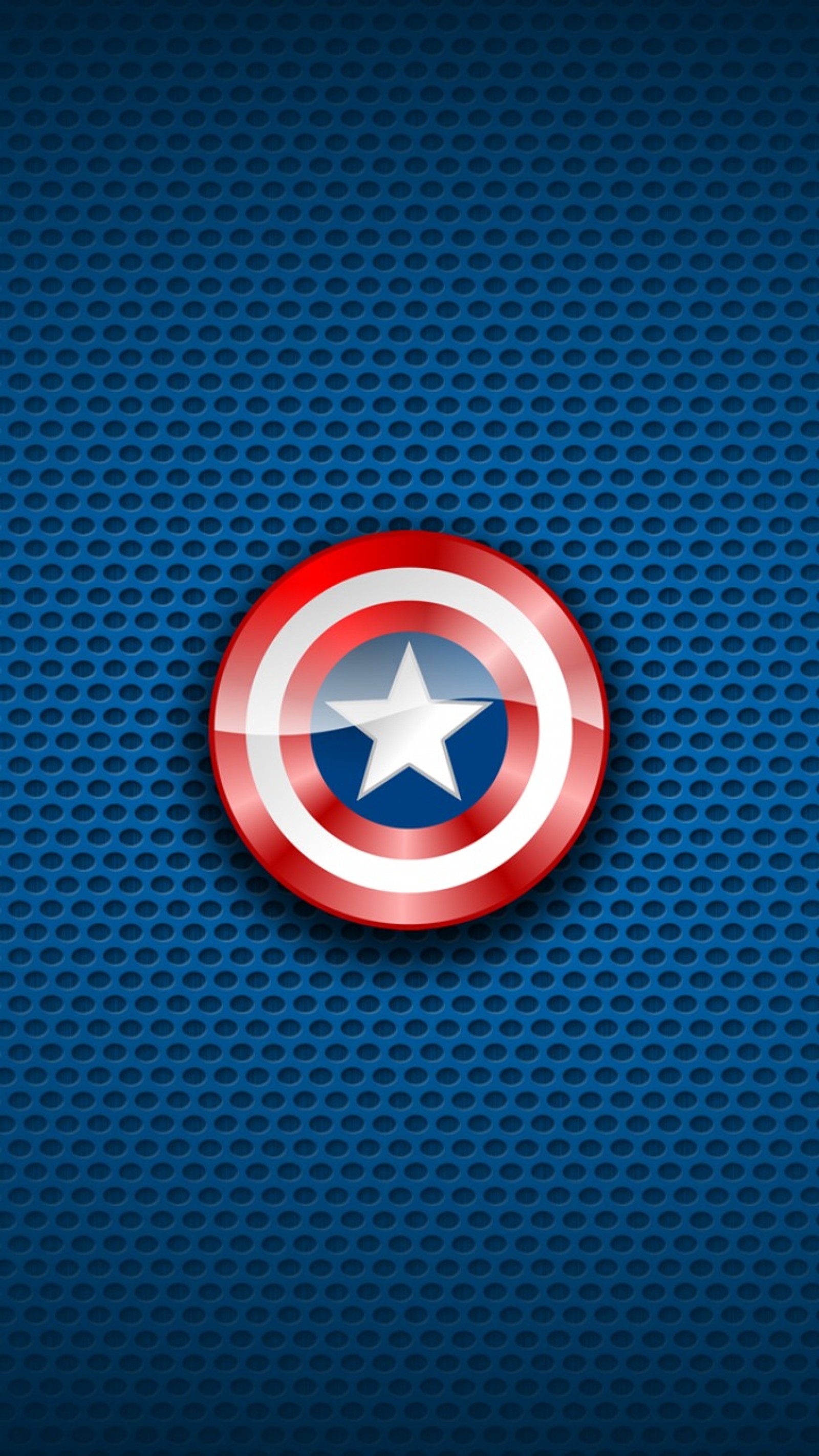 A close up of a captain america shield on a blue background (captain america, marvel)