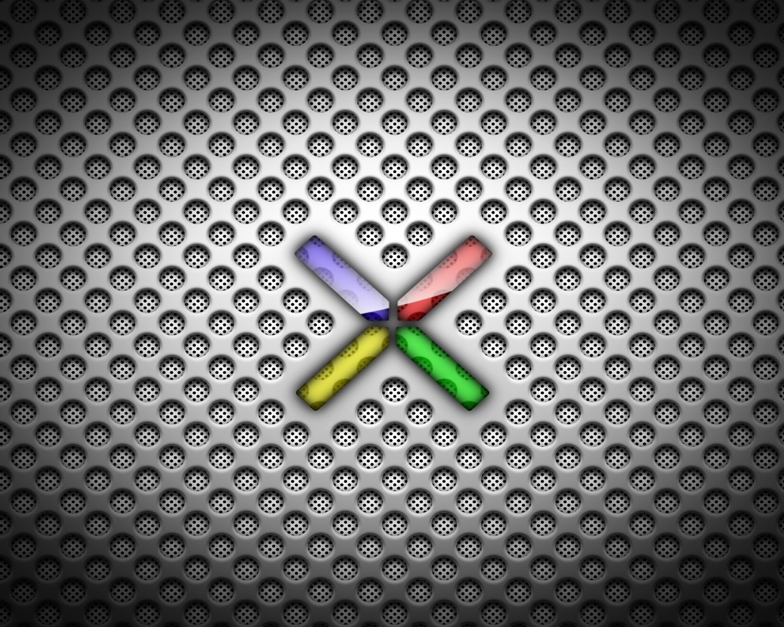 A close up of a metal surface with a cross on it (android, google, metal, nexus, steel)