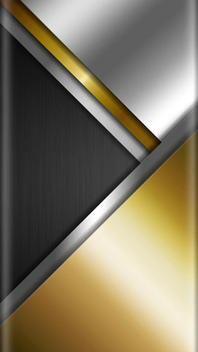 Design abstrato elegante em tons de ouro e prata