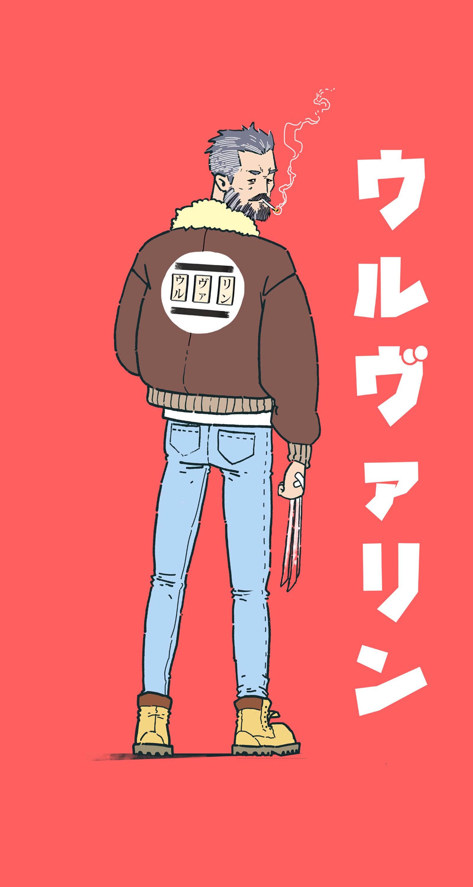 Personaje de anime con un cigarrillo en la boca y una chaqueta puesta (anime, logan, manga, moderno, nuevo)