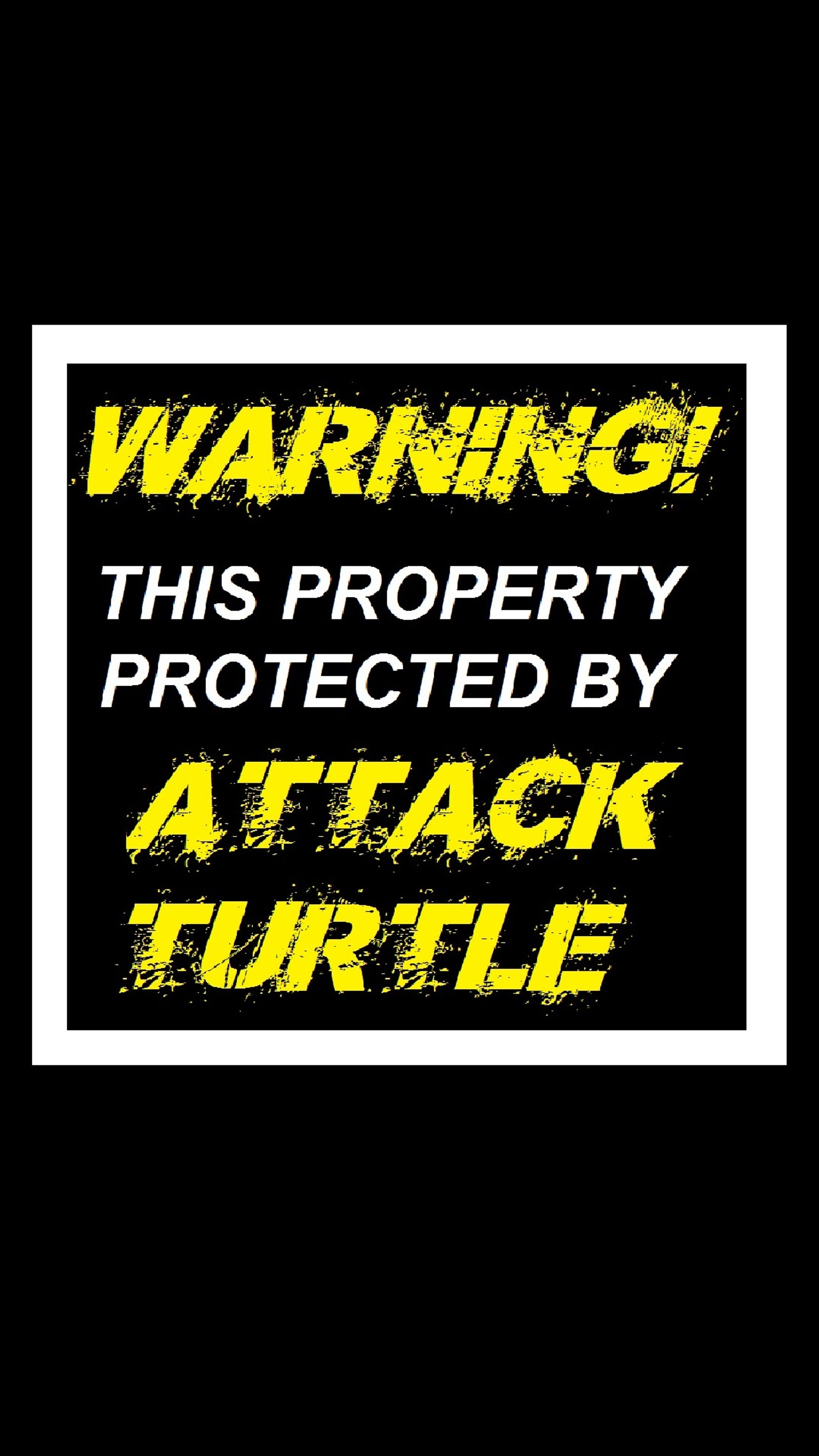 attack, funny, protected, turtle, warning wallpaper