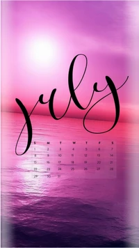 2018, kalender, juli, liebe, rosa