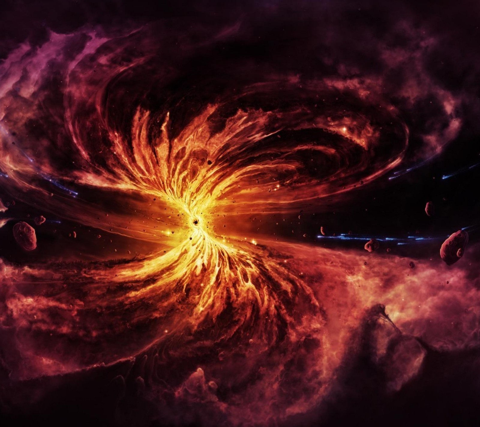 black hole, nebula, space Download Wallpaper