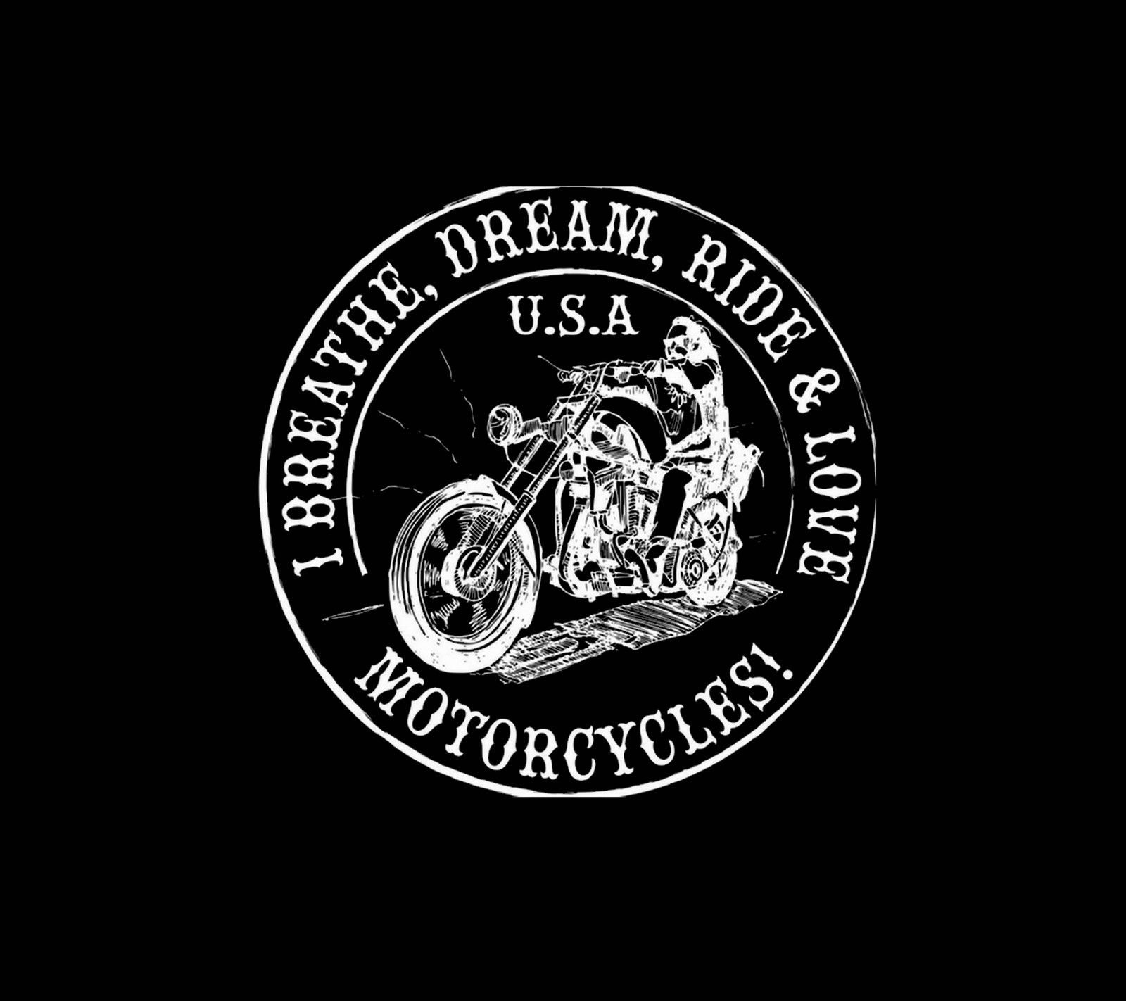 Logo von araffe dream ride auf schwarzem hintergrund (motor, motorräder, fahrt, schädel)