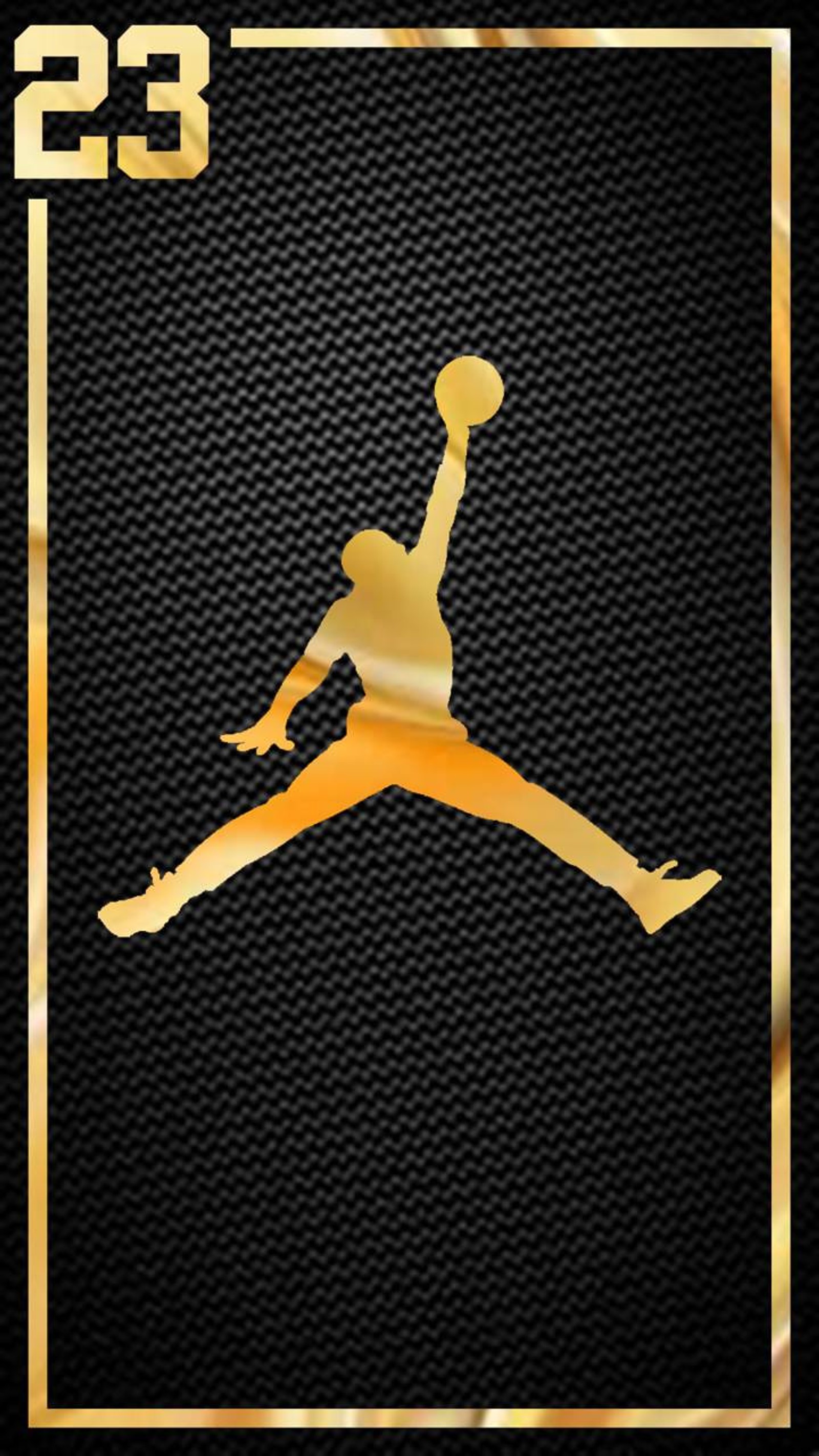 A gold jordan basketball player jumping in the air with a basketball ball (black, favorite)