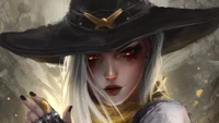 Ashe from Overwatch: The Enigmatic Sniper with a Dark Aura