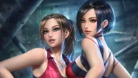 Claire Redfield and Ada Wong: Iconic Duo from Resident Evil 2 Remake