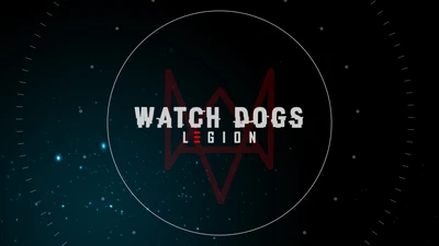 Watch Dogs Legion Logo with Futuristic Background