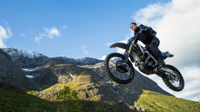 Tom Cruise Performs a High-Flying Motorcycle Stunt in "Mission: Impossible – Dead Reckoning Part One