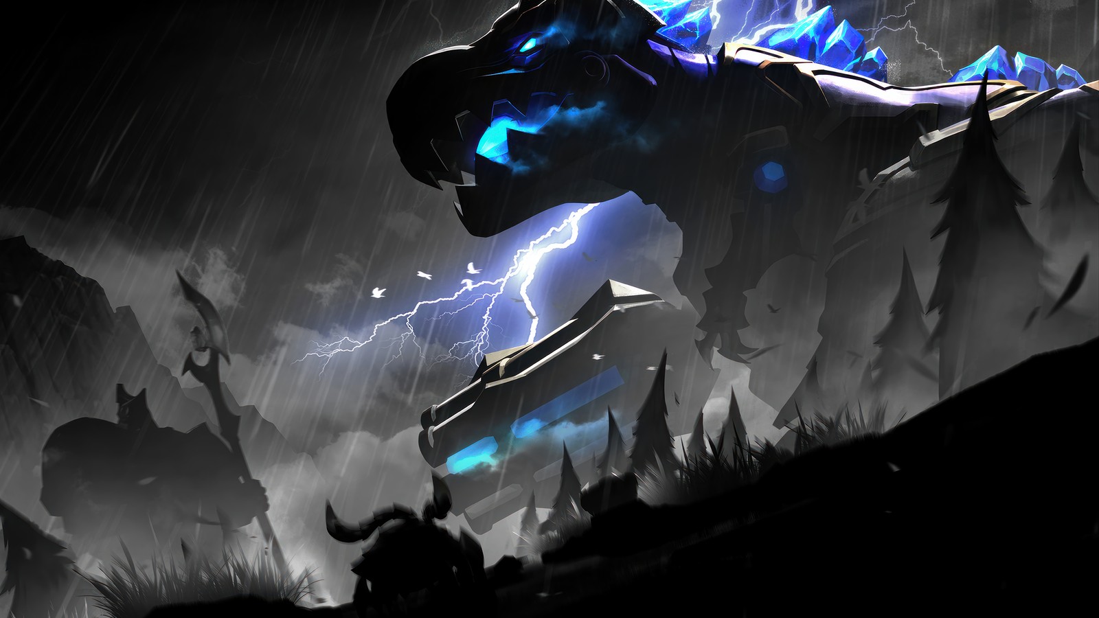 Baixar papel de parede lol wild rift, league of legends, jogo de vídeo, lol, t hex