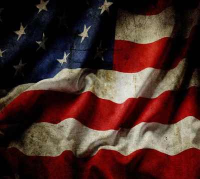 Vintage American Flag Texture