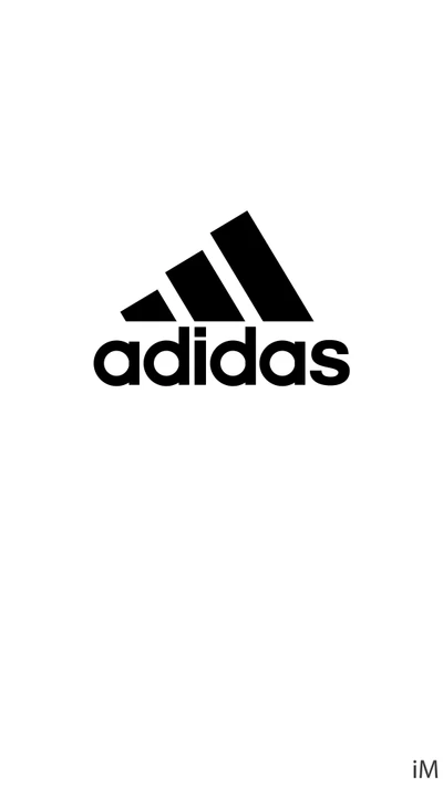 Logotipo da Adidas em fundo minimalista