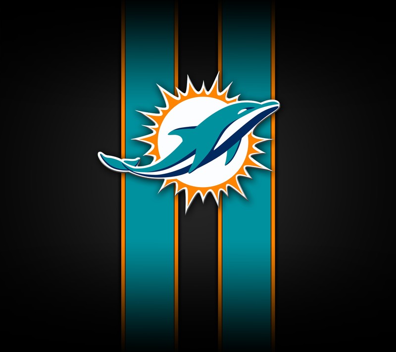 Обои miami dolphins (дельфины, футбол, логотип, майами, nfl)