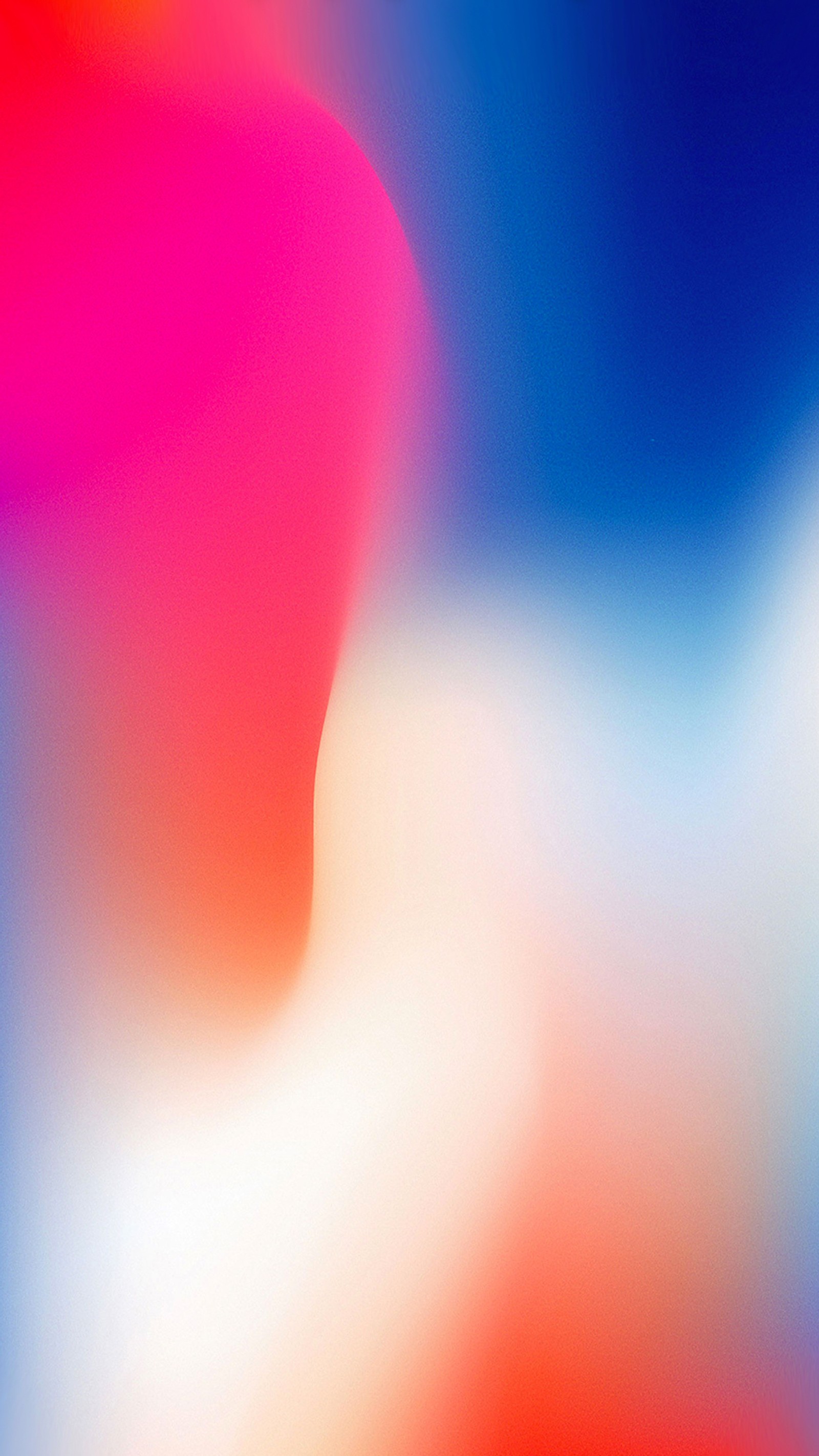 Imagen borrosa de un fondo rojo y azul con una imagen borrosa de una persona (manzana, ios, iphonex, granate, mate)