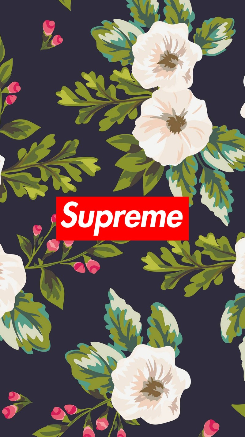 Обои supreme для iphone (цветы, минимализм, supreme, винтажный)