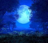 blue moon, mavi ay, moon wallpaper