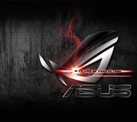 asus, feu, logo, logos, rog