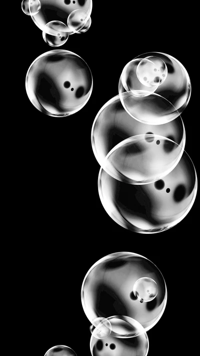 abstract, bubbles, iphone7, iphone7plus, white