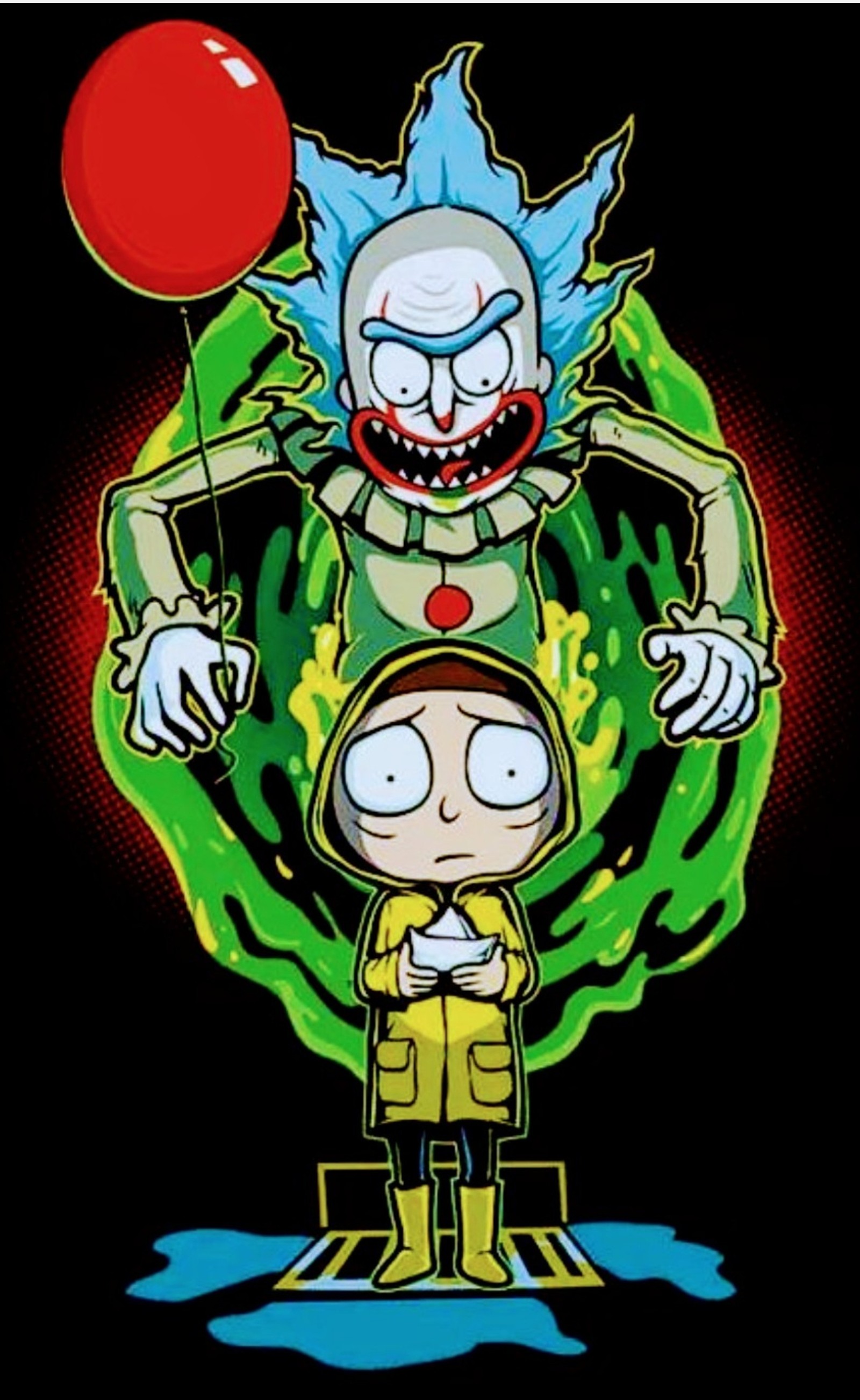 Скачать обои герой, it, королевство, morty, нет