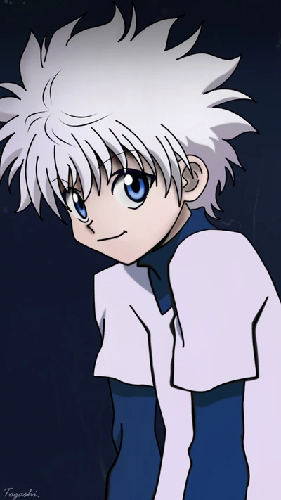 garçon anime, hunter x hunter, tueur, killua