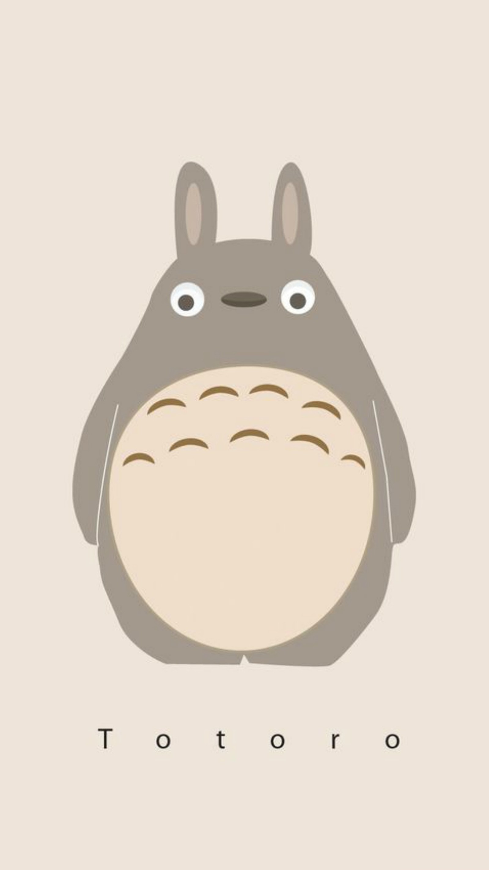 Un totoro de dessin animé avec un grand visage et un gros nez (anime, ghibli, totoro)