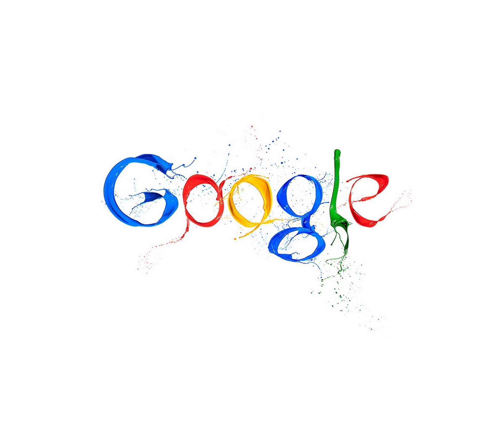 Logotipo do google com manchas de tinta nele (google, rede)