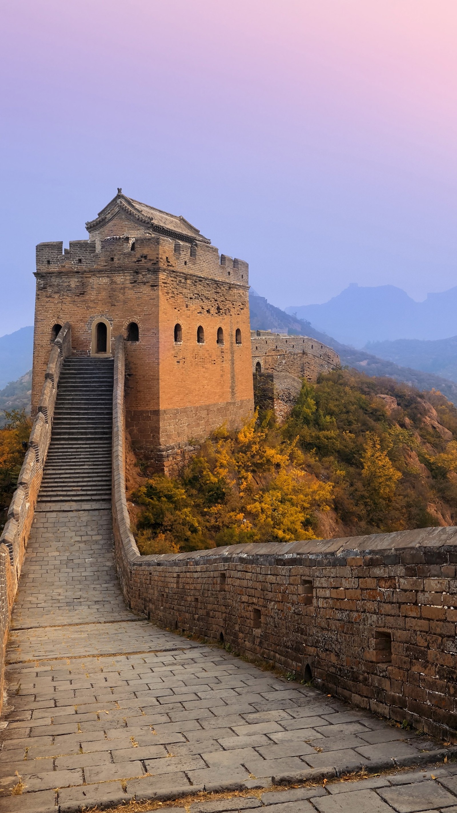 Скачать обои китай, greatwall, пейзаж, природа