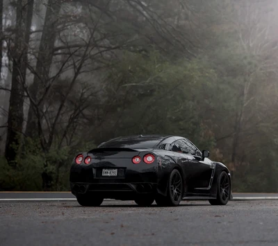 preto, carro, carros, gtr