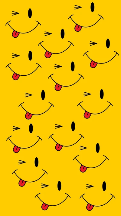 Cheerful Smiles on a Bright Yellow Background