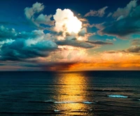 cloud, nature, sunset wallpaper