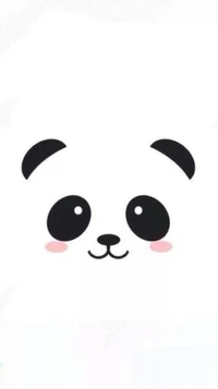 Illustration eines adorablen Panda-Gesichts