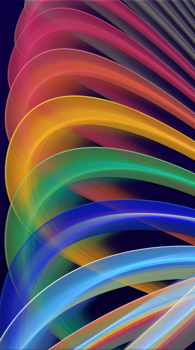 Vibrant Abstract Waves: A Colorful Illusion