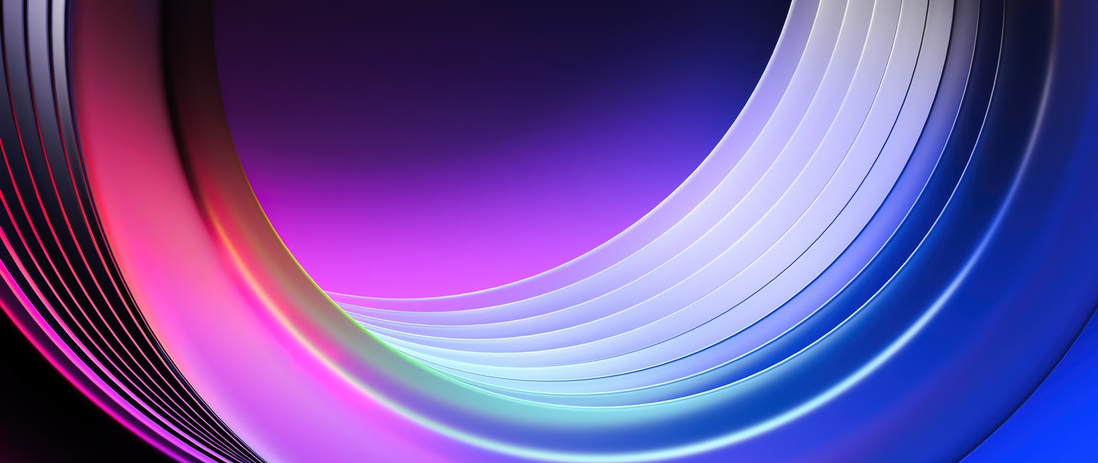 A close up of a colorful abstract background with a curved design (gradient abstract, ultrawide, abstract background, gradient background, abstract)