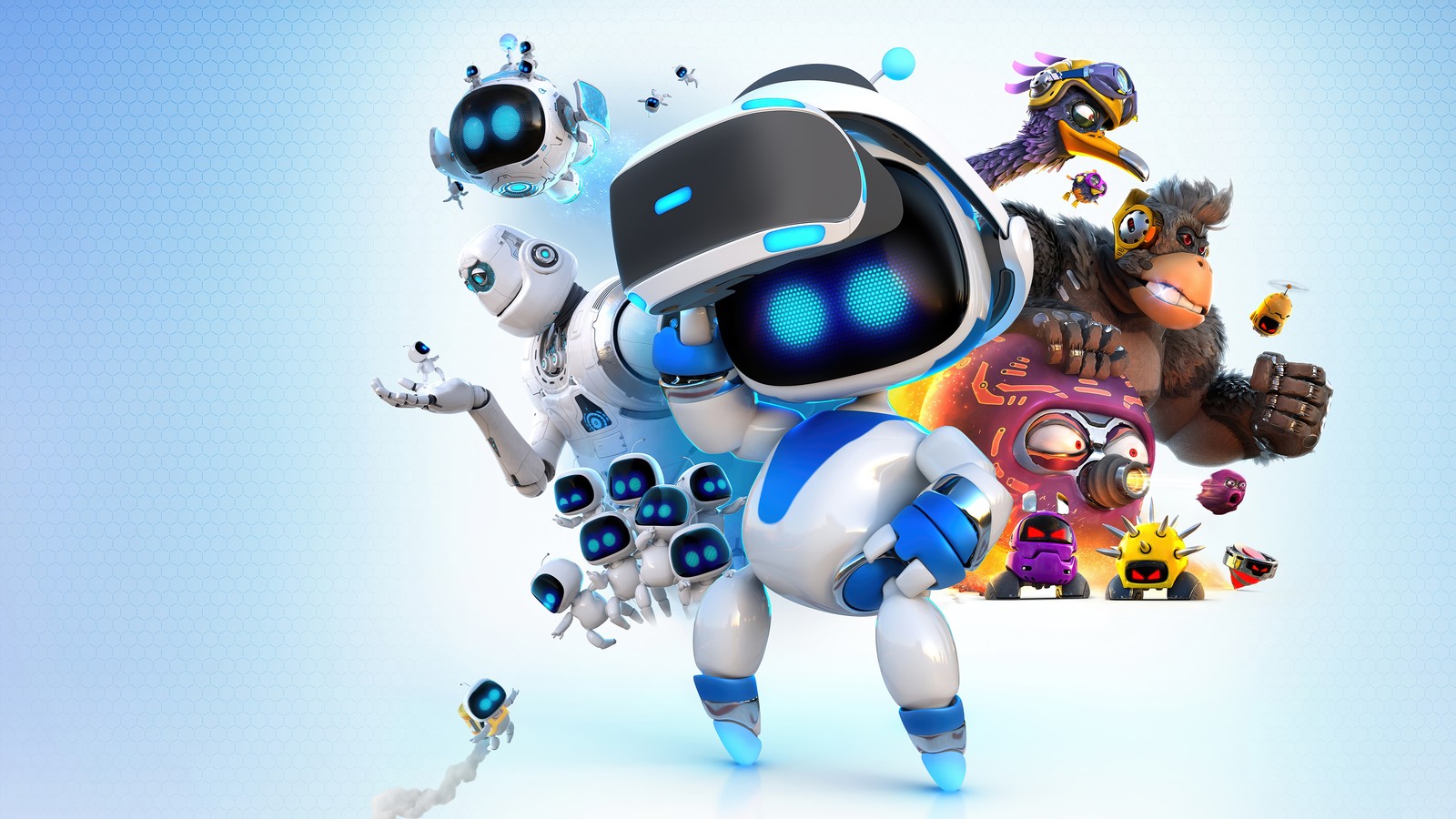 Baixar papel de parede astro bot, jogo de vídeo, personagens