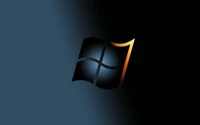 Logotipo de Windows estilizado con efecto de luz degradada