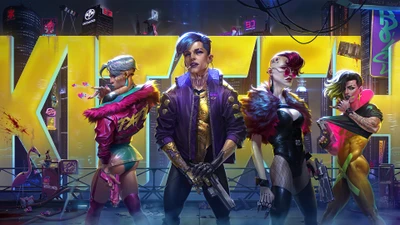 cyberpunk 2077, видеоигра, искусство