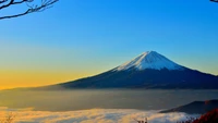 mount fuji, mountain, stratovolcano, mountainous landforms, highland wallpaper