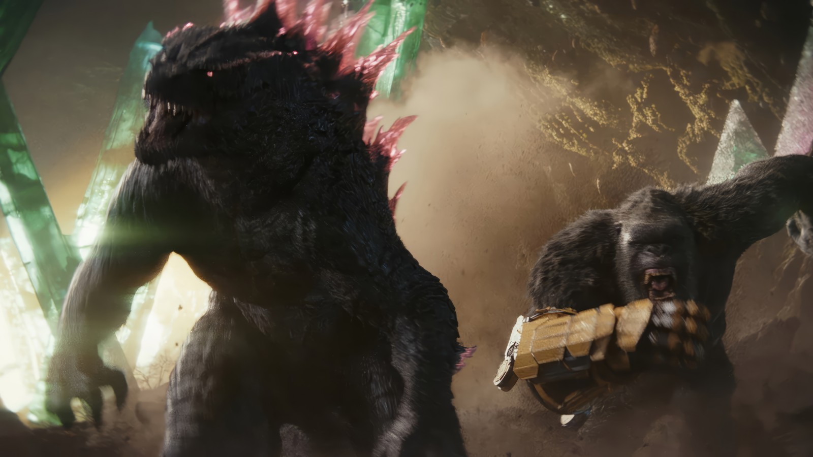 Скачать обои годзилла против конга новая империя, godzilla x kong the new empire, фильм, годзилла, godzilla